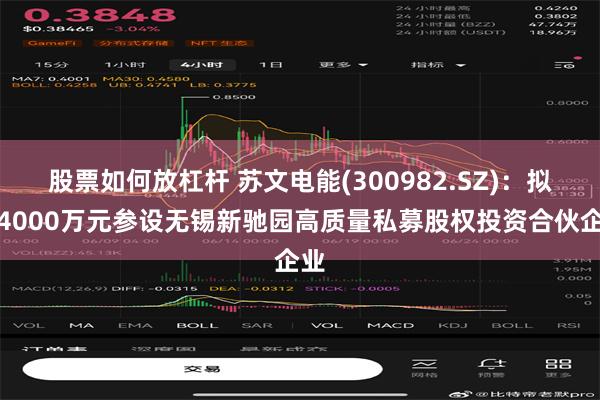 股票如何放杠杆 苏文电能(300982.SZ)：拟斥4000万元参设无锡新驰园高质量私募股权投资合伙企业